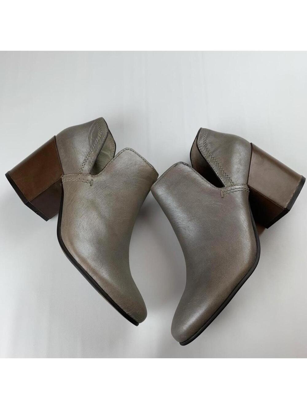 Naked Feet Hedley Ankle Boots Booties Boho leather ankle boots w block heel